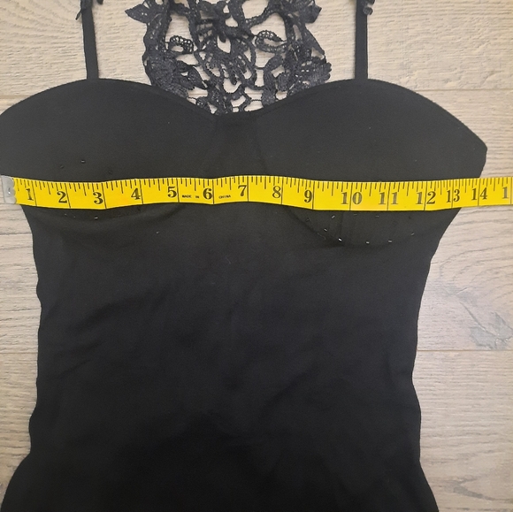 Y2K lace open back tank top - Picture 6 of 8